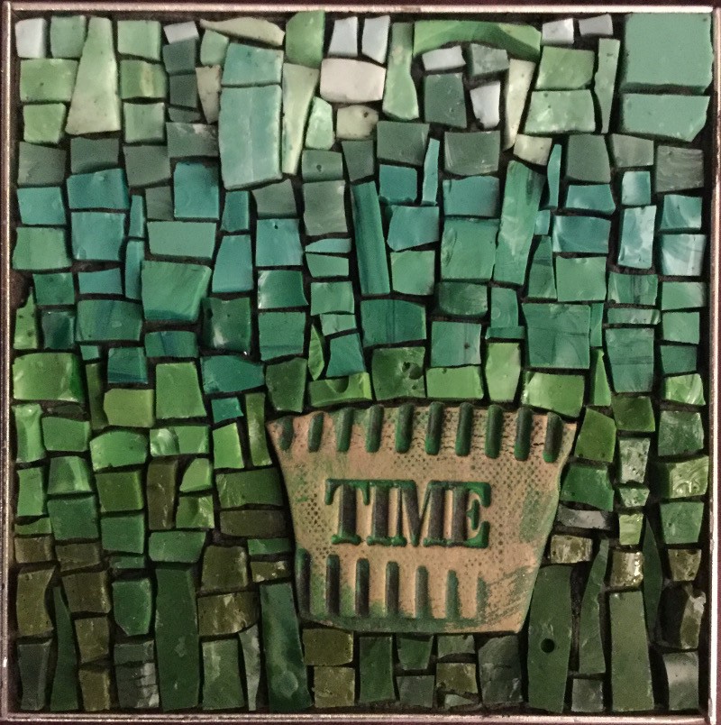  “Time” (2017), 4 x 4” 